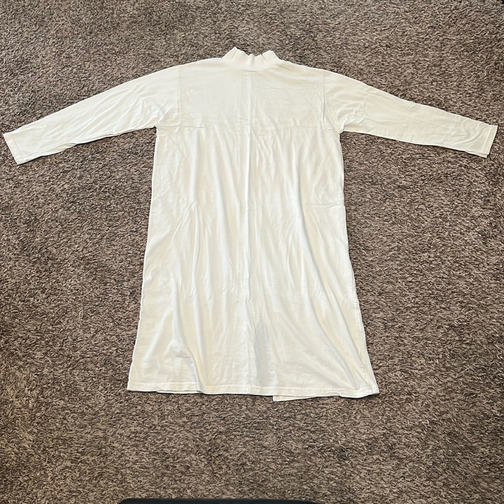 Wol Hide Mock Neck Dress - Natural size L